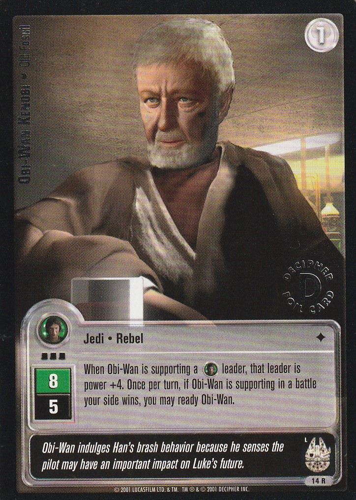 Obi-Wan Kenobi - Old Fossil (L) - Silver Stamped