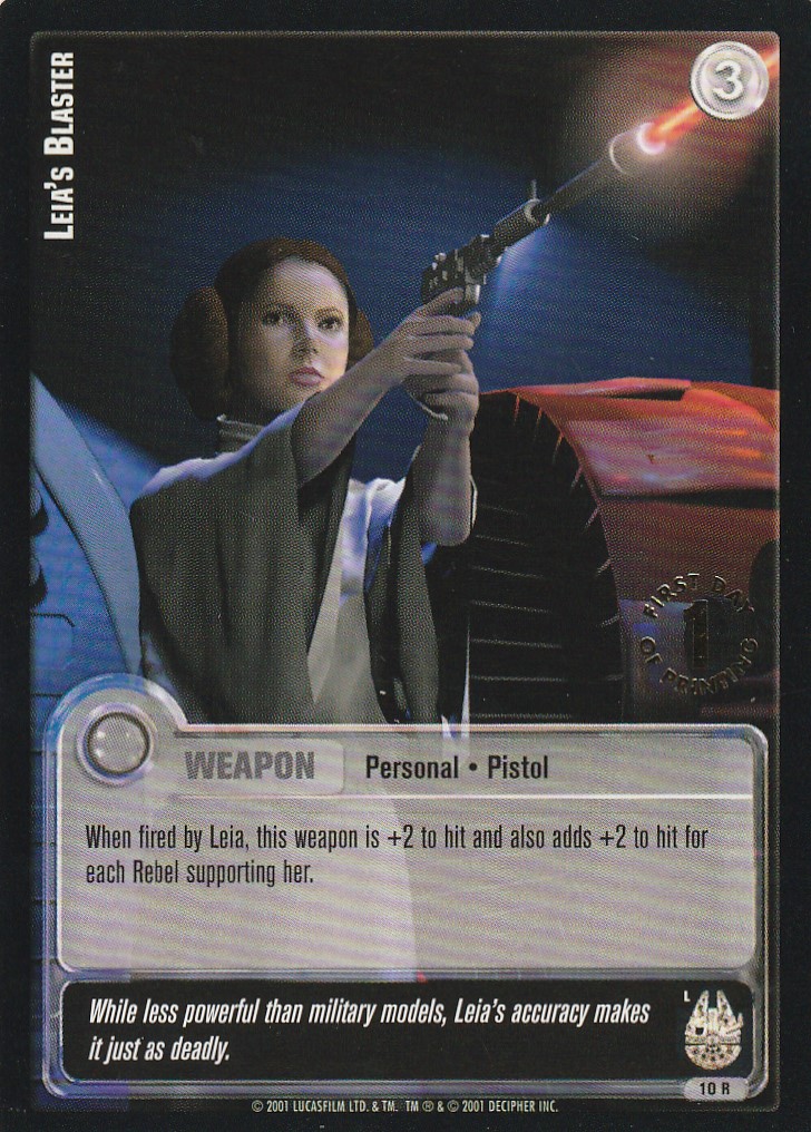 Leias Blaster (L) - 1st Day Stamped