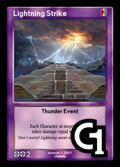 Lightning Strike, Thunder Event