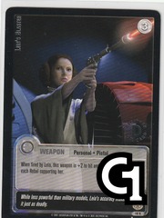 Leia's Blaster (L) - Silver Stamped