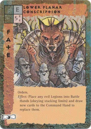 Lower Planar Conscription