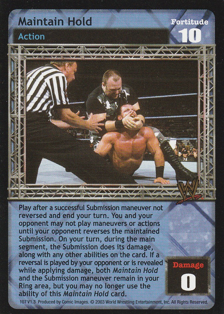 Maintain Hold (Ruthless Aggression)