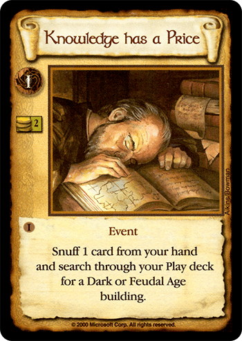 Knowledge has a Price
