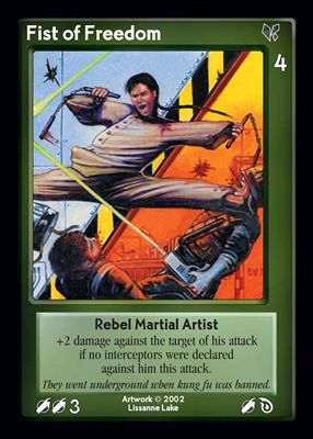 Fist of Freedom, Rebel Martial Artist