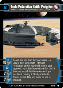Trade Federation Battle Freighter - Foil