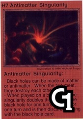 Antimatter Singularity