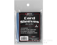 BCW Card Sleeves 100 per pack - 2 5/8 X 3 5/8