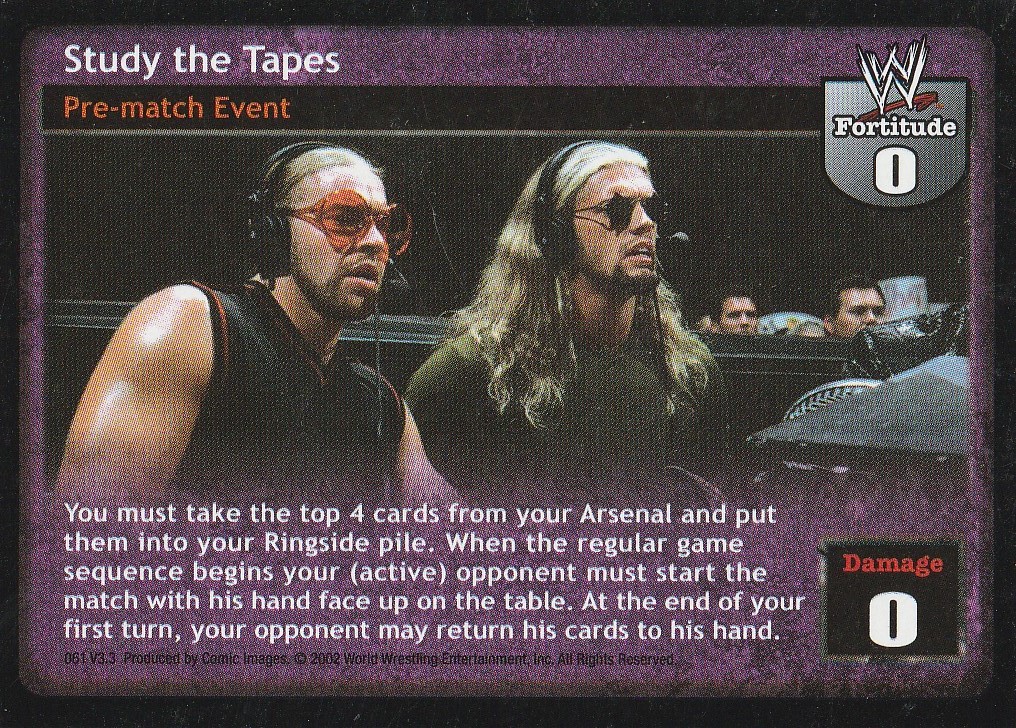 Study the Tapes (Ruthless Aggression)