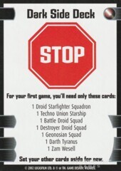 Dark Side Deck STOP Card