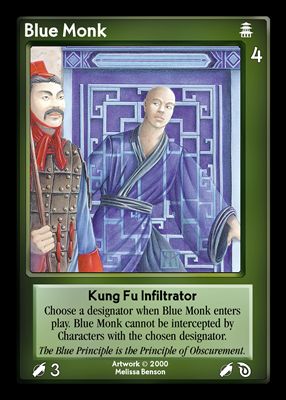 Blue Monk, Kung Fu Infiltrator