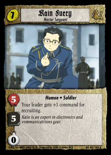 Kain Fuery, Master Sergeant