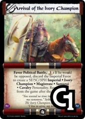 Arrival of the Ivory Champion