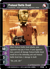 Protocol Battle Droid (A) - Foil