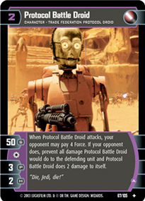Protocol Battle Droid (A) - Foil