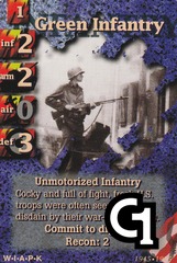 Green Infantry (American; Man holding Riffle)