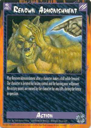 Renown Admonishment