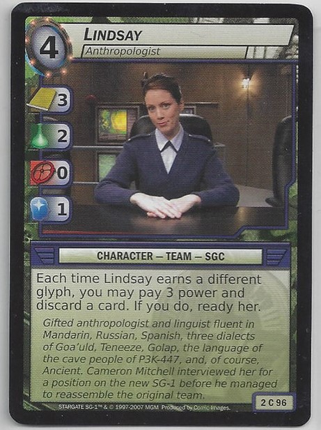 Lindsay, Anthropologist - Foil