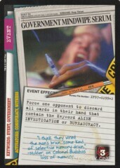Government Mindwipe Serum