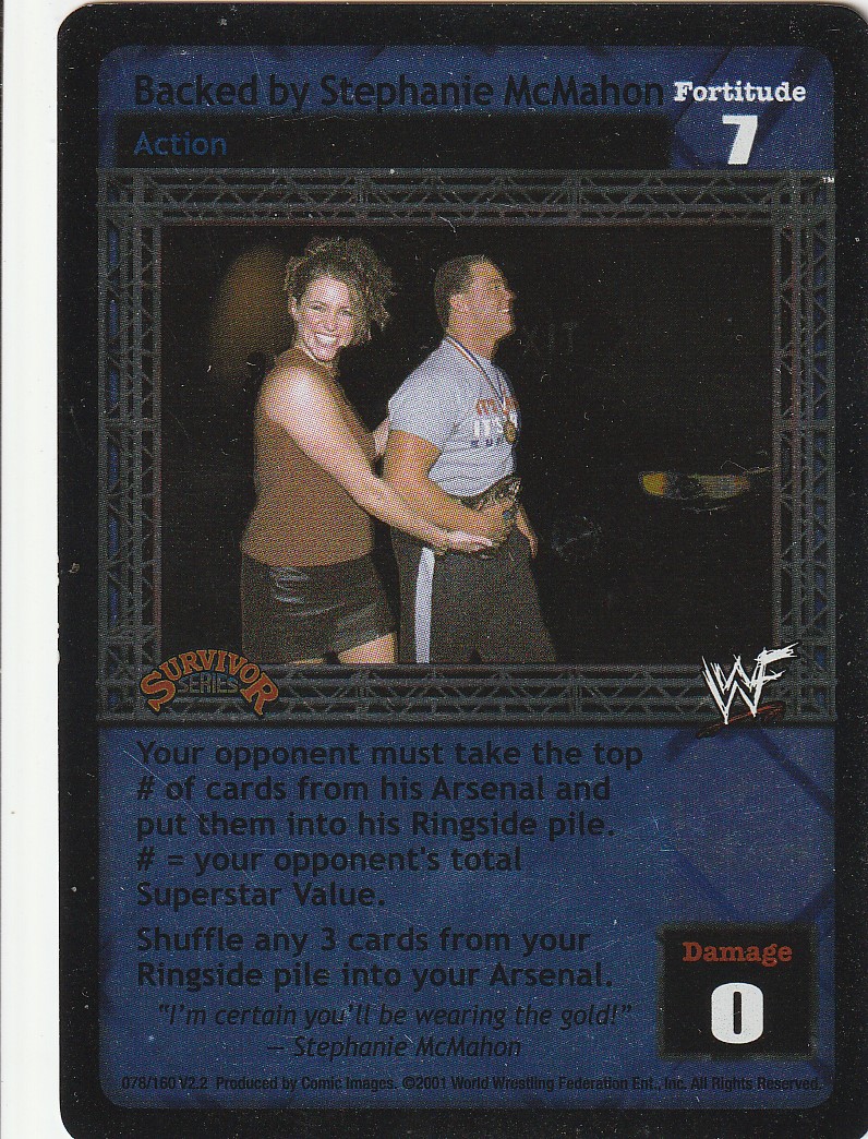 Backed by Stephanie McMahon (SS1) Foil