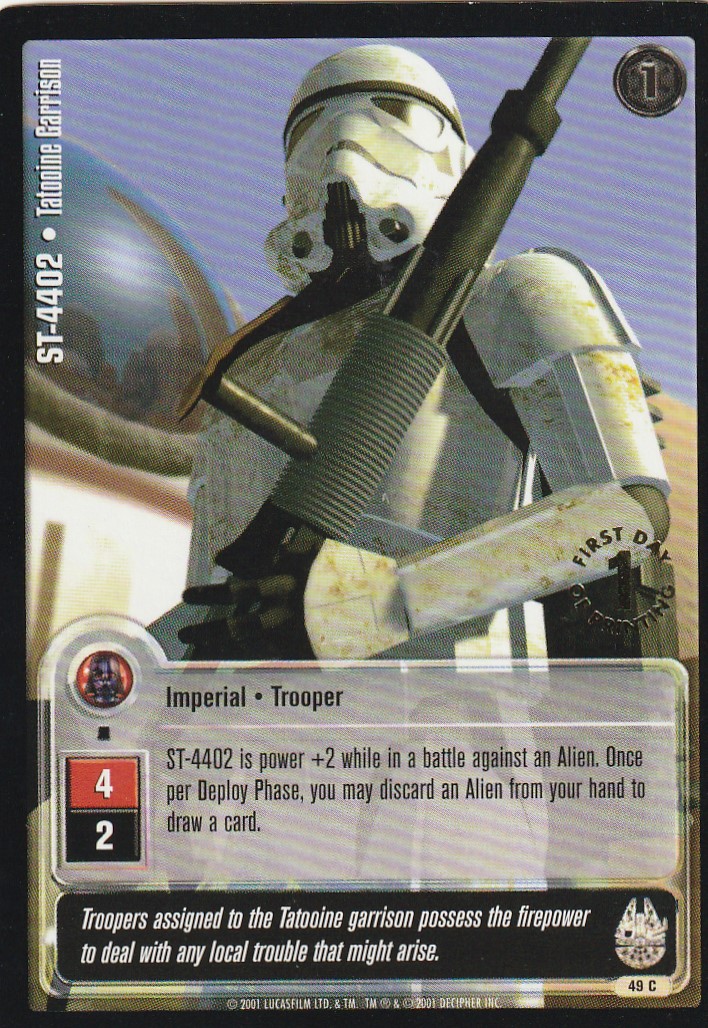 ST-4402 - Tatooine Garrison - 1st Day Stamped