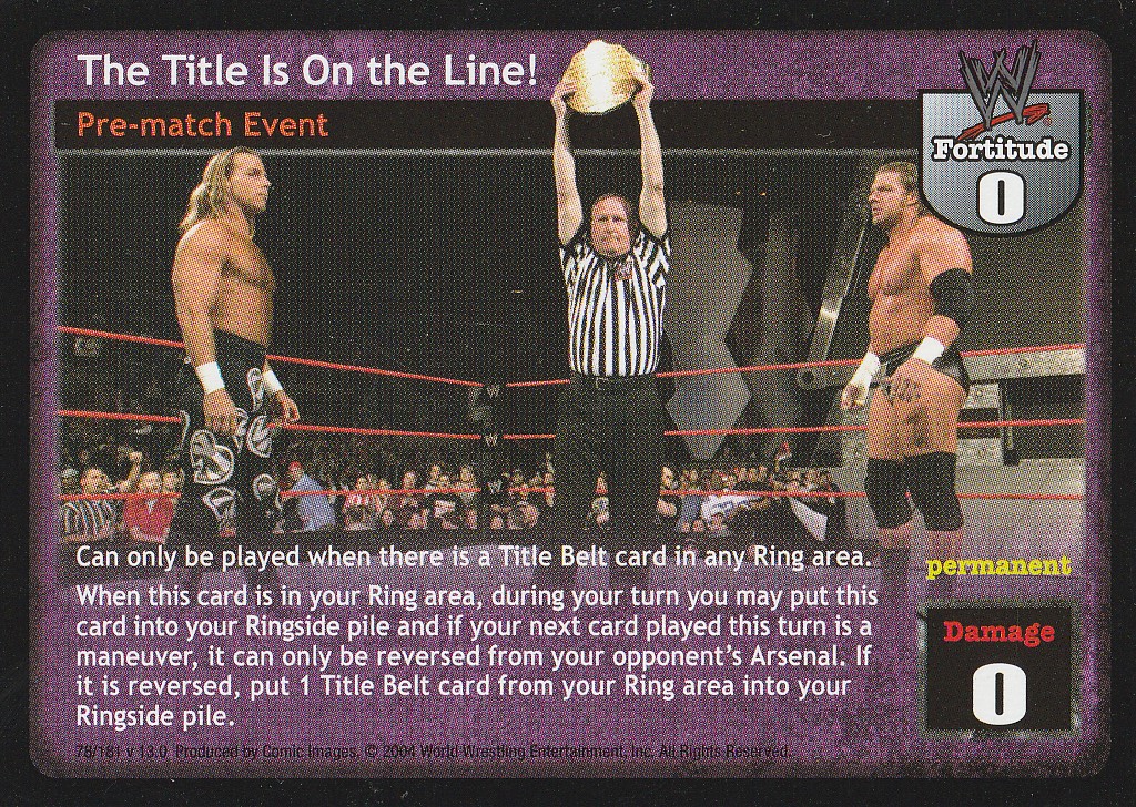 The Title Is On the Line!