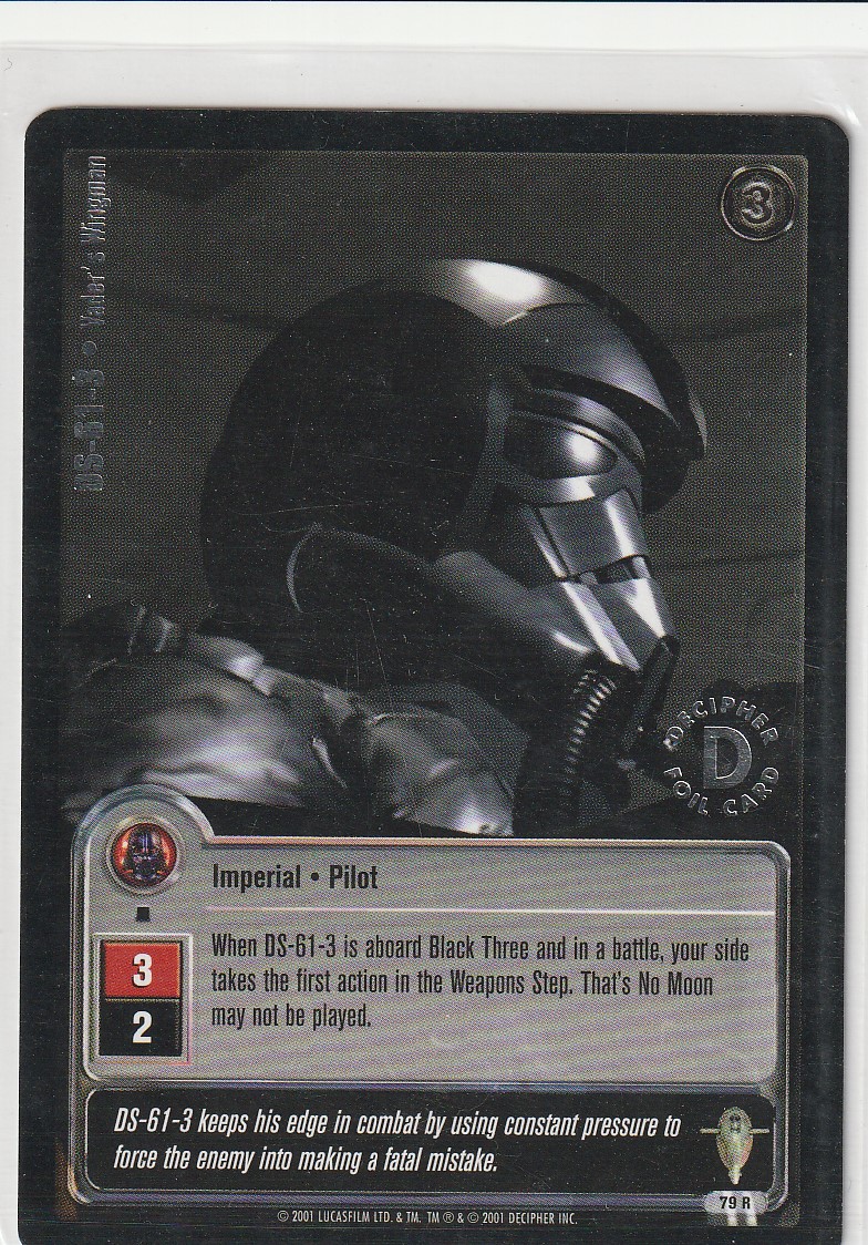 DS-61-3 - Vaders Wingman - Silver Stamped