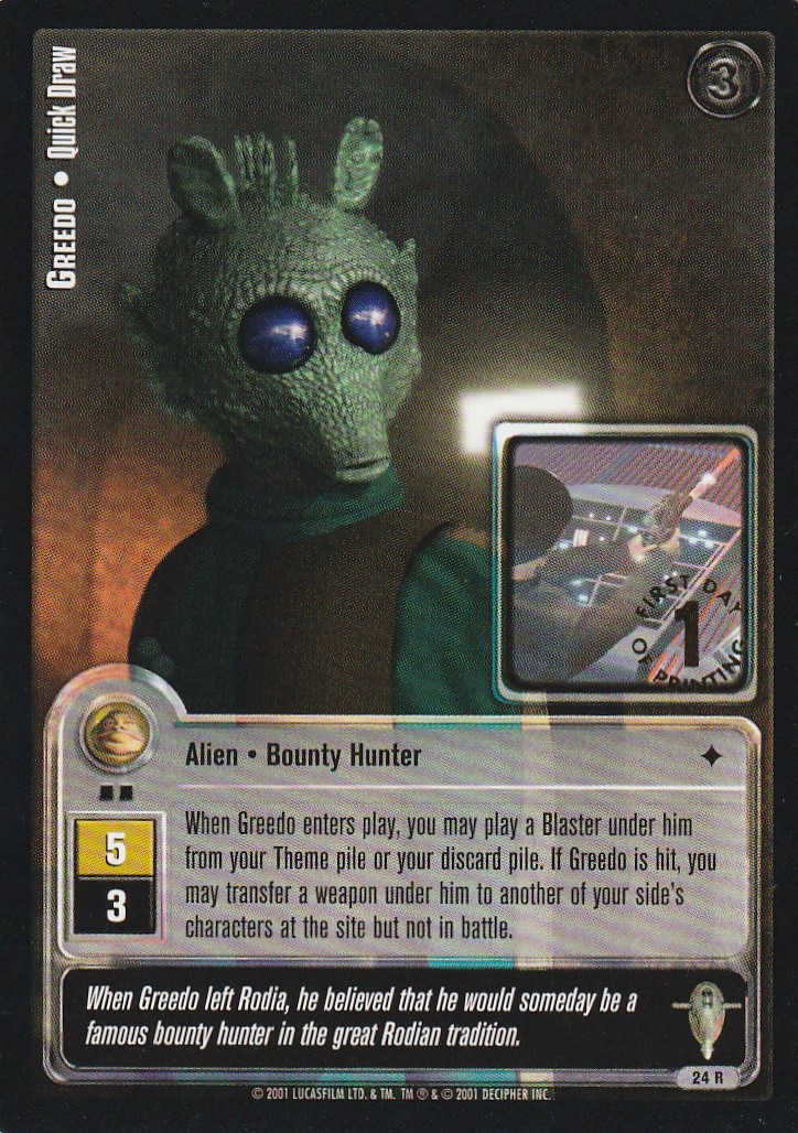 Greedo - Quick Draw - 1st Day Stamped