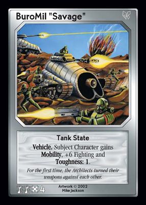 BuroMil Savage, Tank State