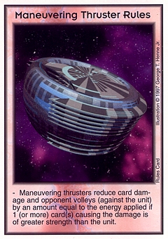 Maneuvering Thruster Rules