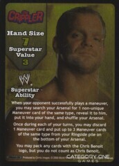 The Crippler (Chris Benoit) Superstar Card (SS3)