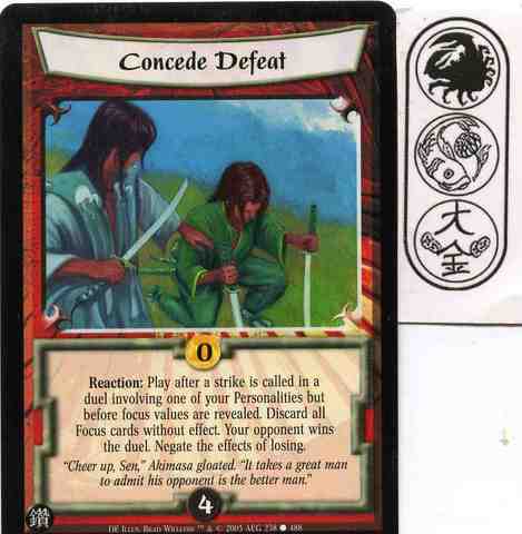 Concede Defeat
