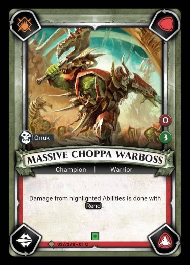 Massive Choppa Warboss