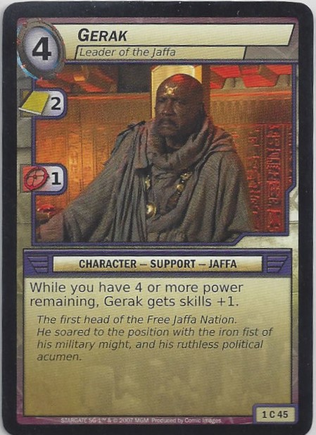 Gerak, Leader of the Jaffa