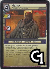 Gerak, Leader of the Jaffa