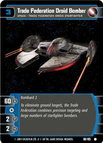 Trade Federation Droid Bomber - Foil