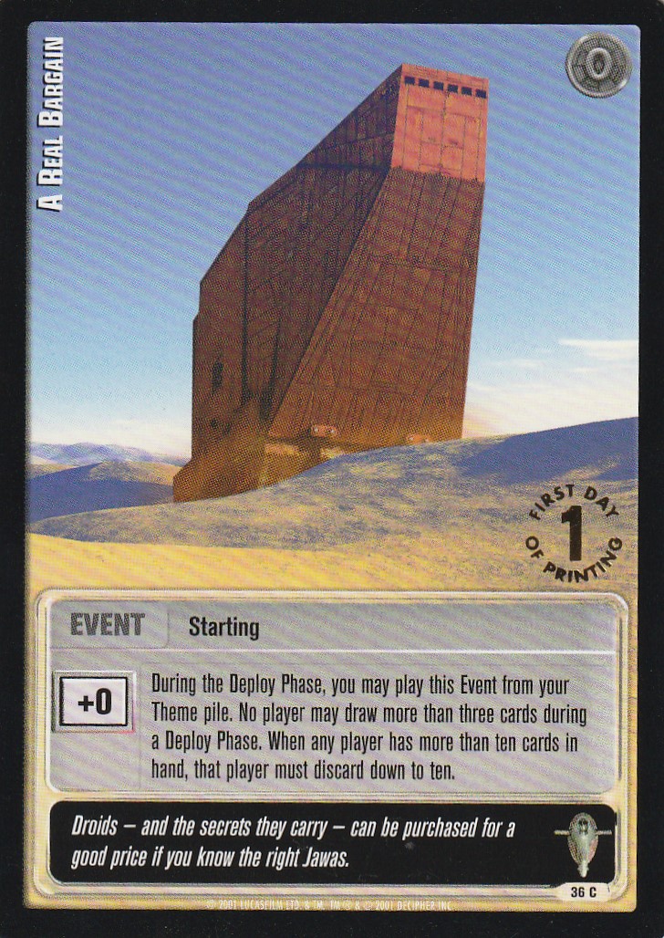 A Real Bargain - 1st Day Stamped