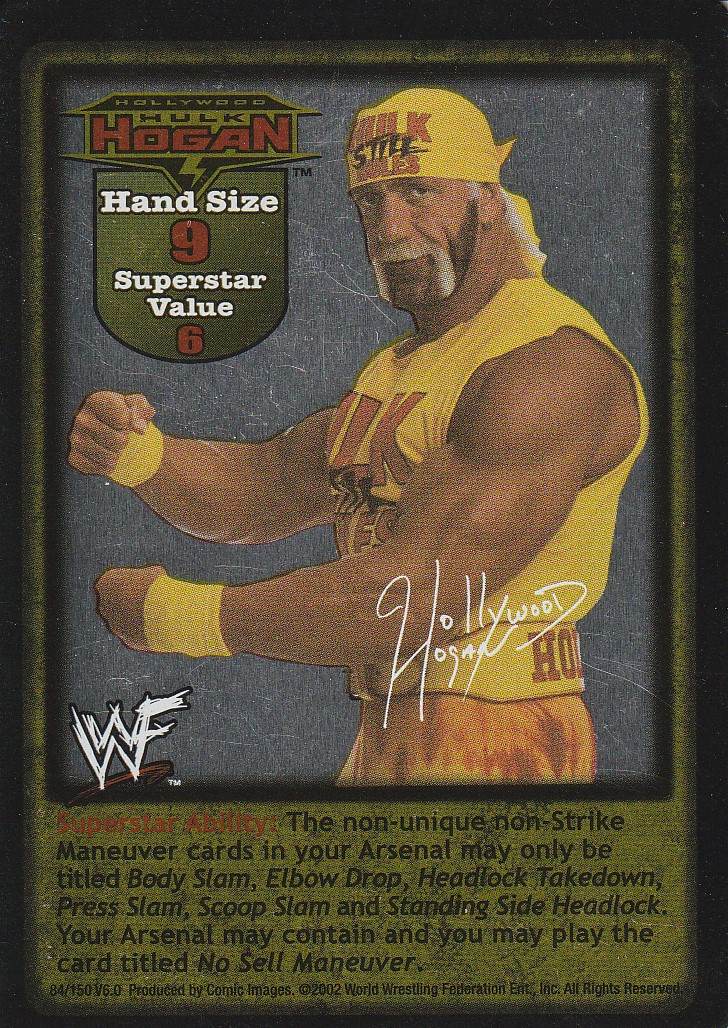 Hollywood Hulk Hogan Superstar Card