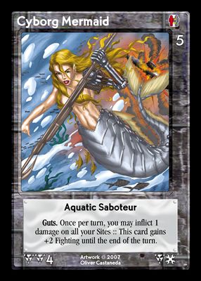 Cyborg Mermaid, Aquatic Saboteur
