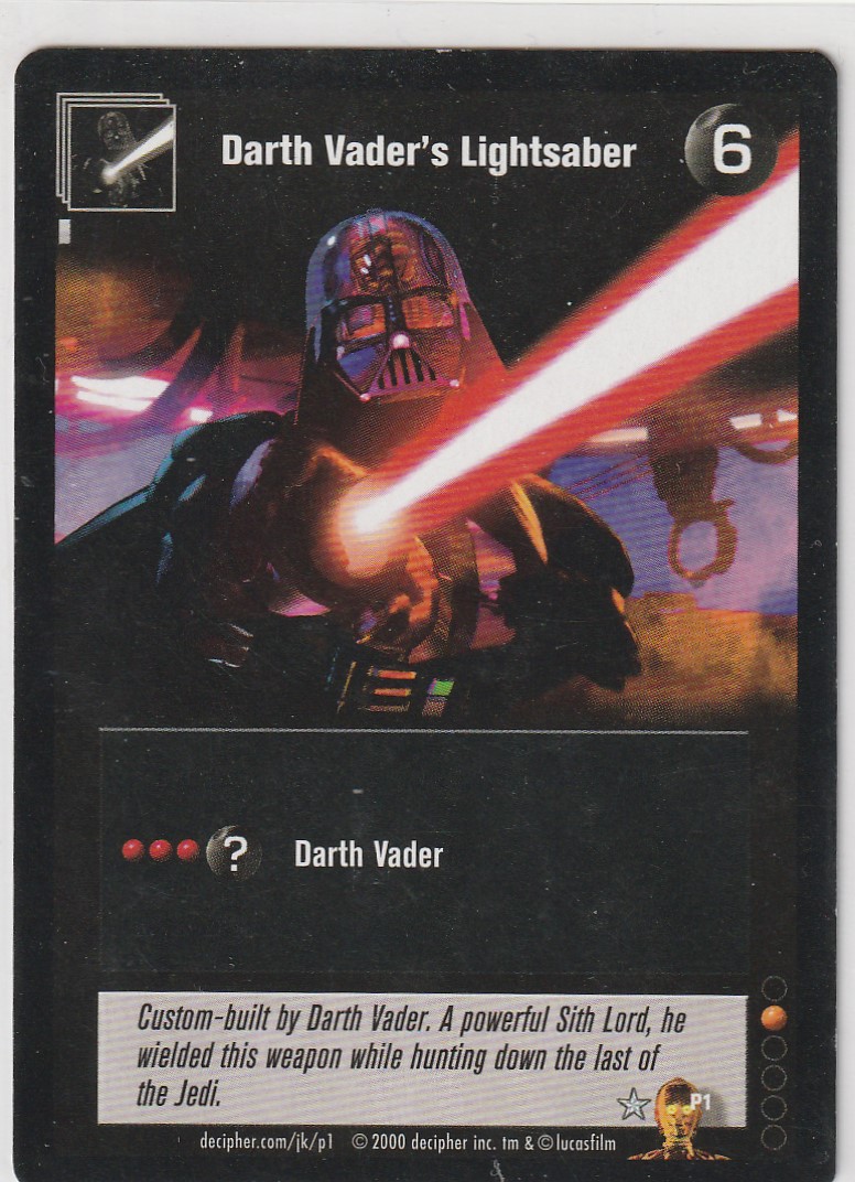 Darth Vaders Lightsaber [Young Jedi Style Promo]