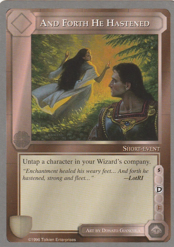 And Forth He Hastened [Reprint] - TD030