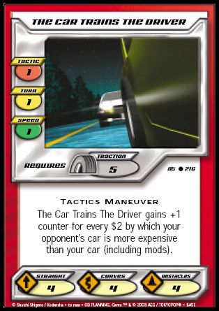 The Car Trains The Driver
