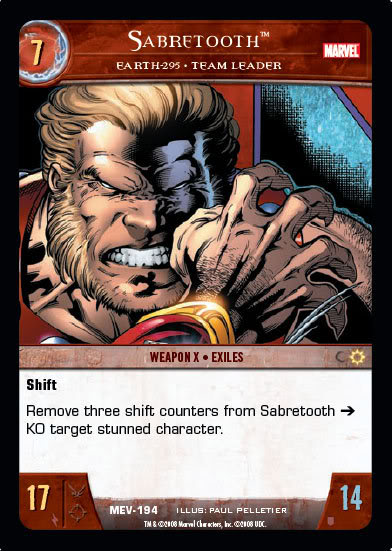 Sabretooth, Earth-295  Team Leader - Foil