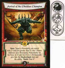 Arrival of the Obsidian Champion FOIL