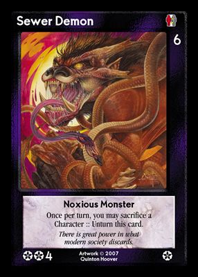 Sewer Demon, Noxious Monster