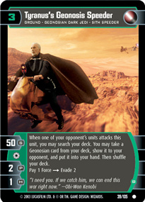Tyranuss Geonosis Speeder (B) - Foil