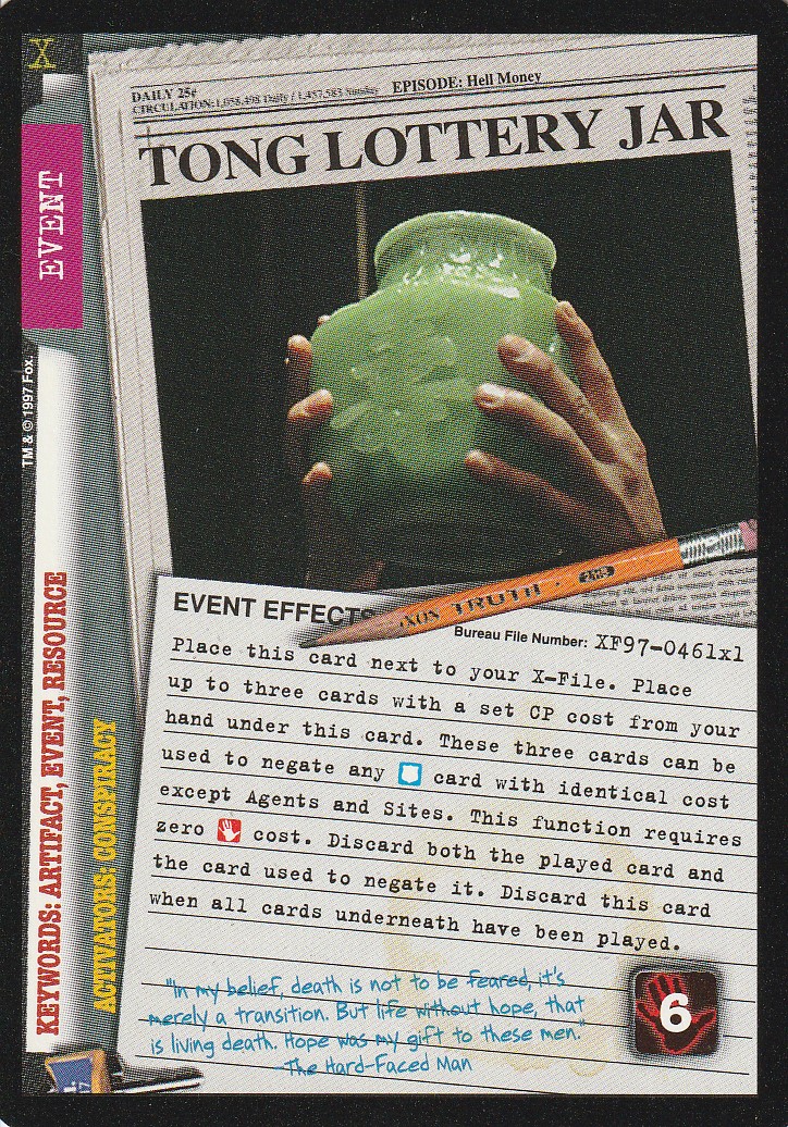Tong Lottery Jar