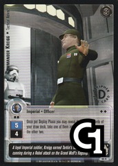 Commander Kreigg - Tactical Advisor (R) - Silver Stamped