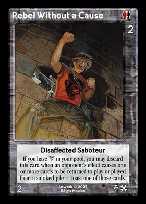 Rebel Without a Cause, Disaffected Saboteur
