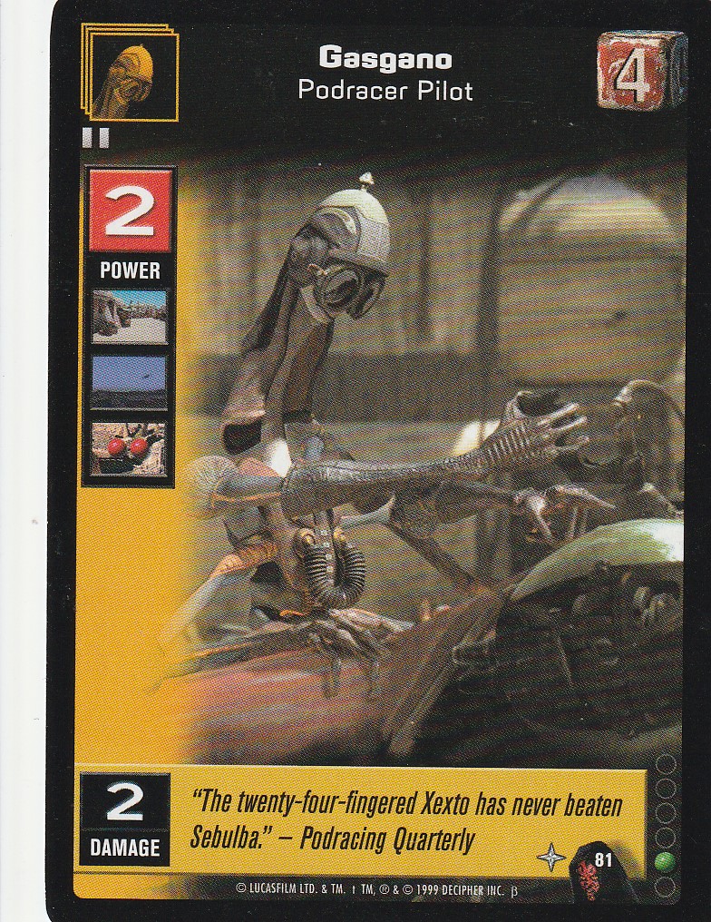 Gasgano, Podracer Pilot [Beta]