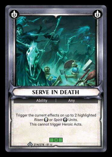 Serve in Death